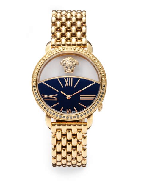 diamond versace watch|men's gold versace watch.